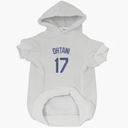 Los Angeles Dodgers Shohei Ohtani White Pet Hoodie for Dog & Cat