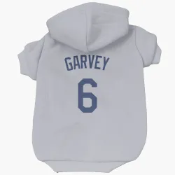 Los Angeles Dodgers Steve Garvey Gray Pet Hoodie for Dog & Cat