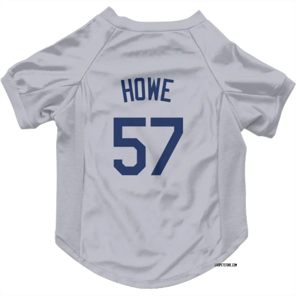 Los Angeles Dodgers Steve Howe Gray Pet Jersey for Dog & Cat