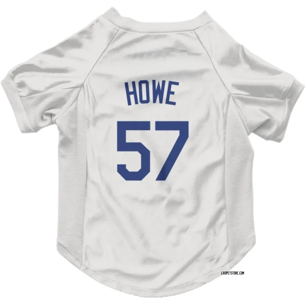 Los Angeles Dodgers Steve Howe White Pet Jersey for Dog & Cat