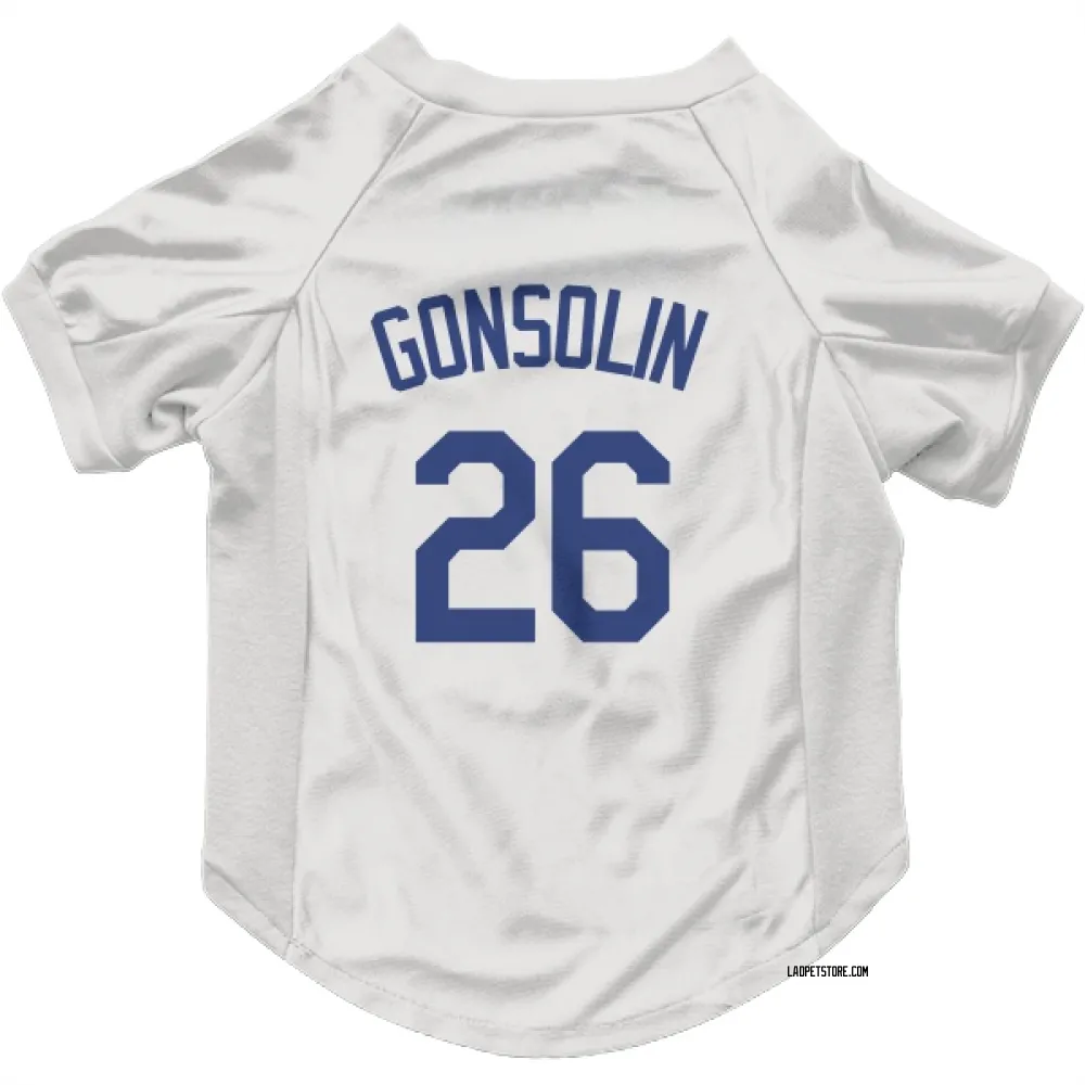 Los Angeles Dodgers Tony Gonsolin White Pet Jersey for Dog & Cat