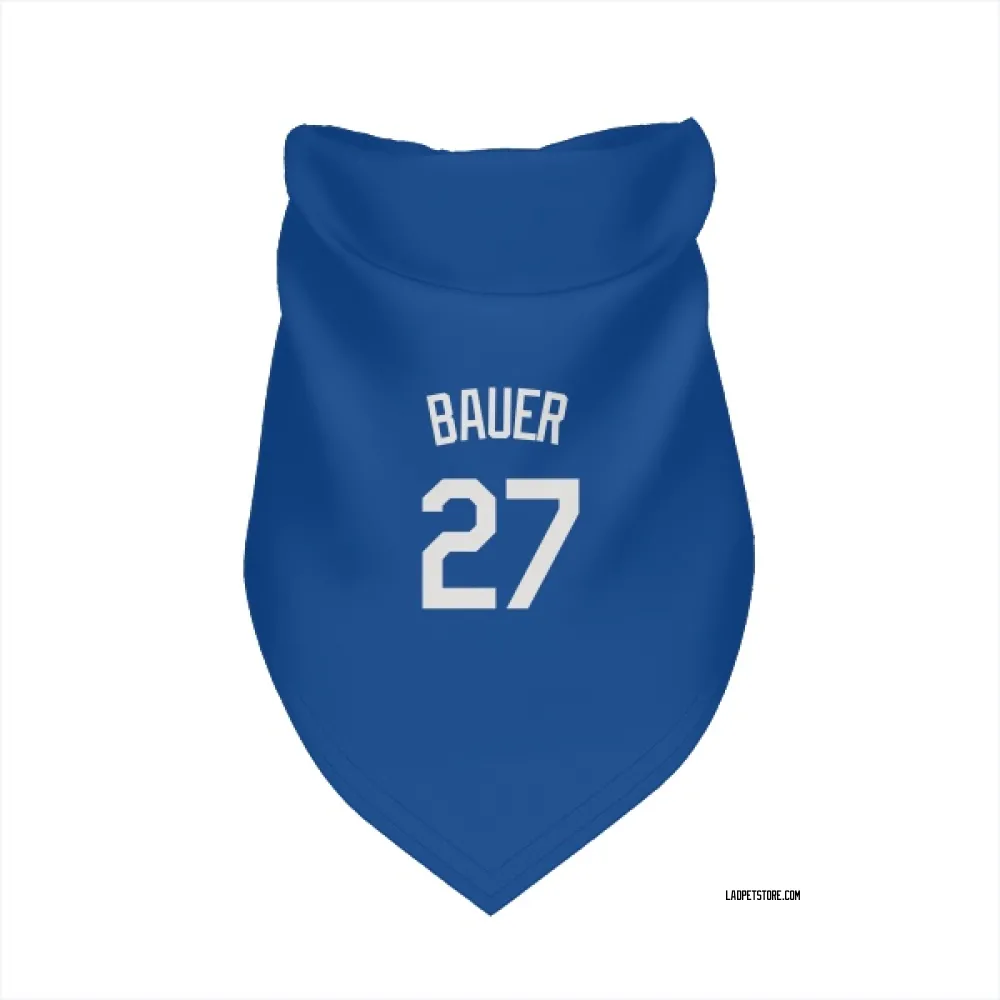 Los Angeles Dodgers Trevor Bauer Royal Pet Bandana for Dog & Cat