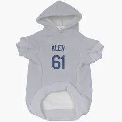 Los Angeles Dodgers Will Klein Gray Pet Hoodie for Dog & Cat