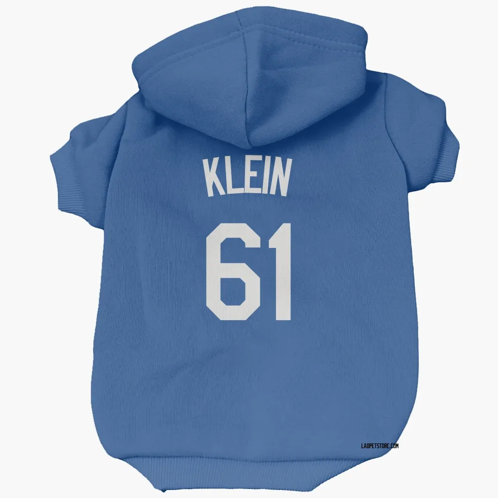 Los Angeles Dodgers Will Klein Royal Pet Hoodie for Dog & Cat