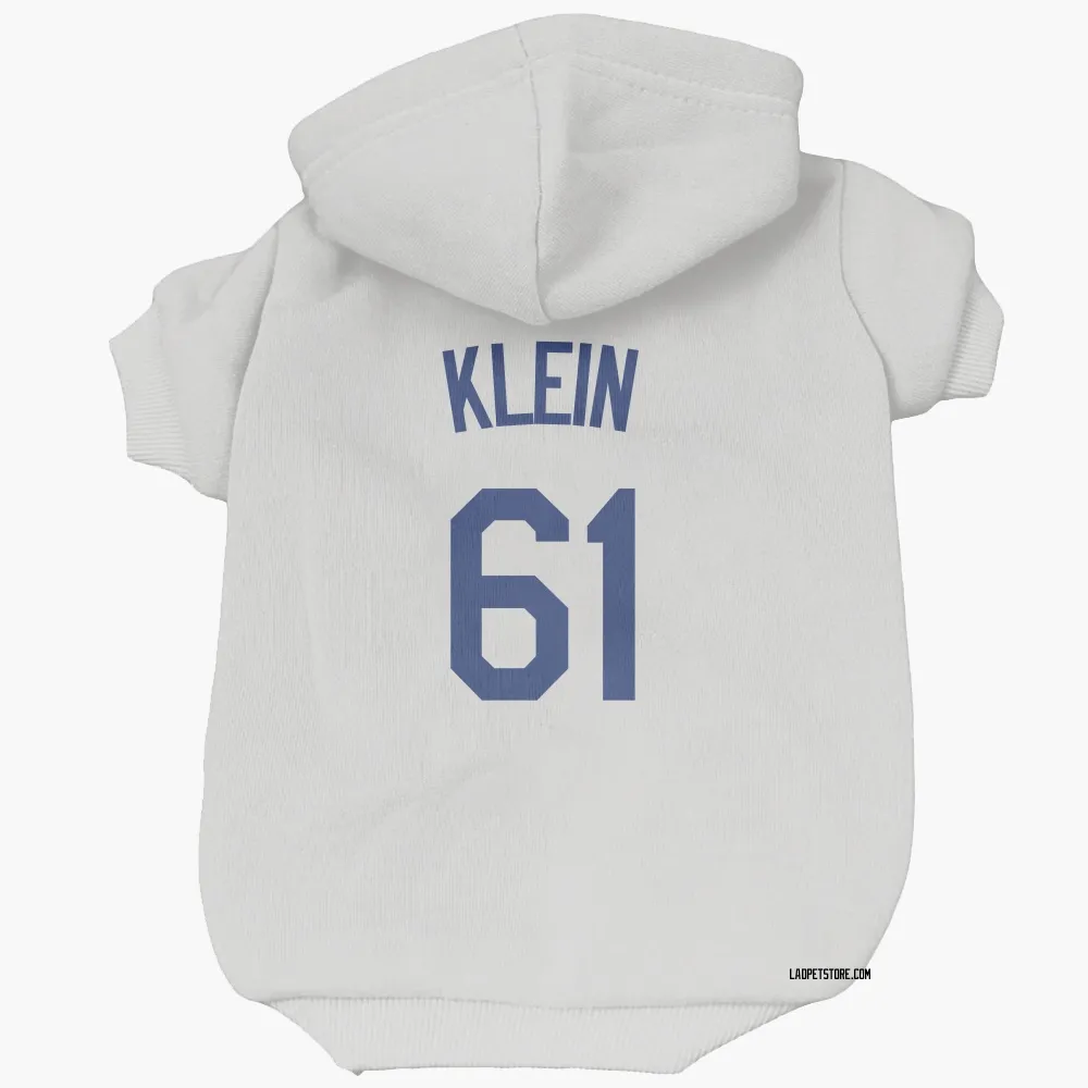 Los Angeles Dodgers Will Klein White Pet Hoodie for Dog & Cat