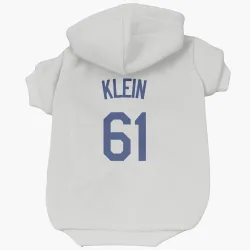 Los Angeles Dodgers Will Klein White Pet Hoodie for Dog & Cat