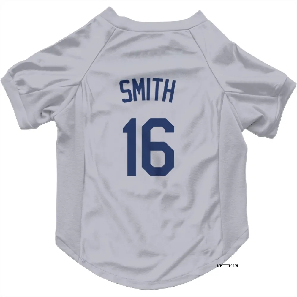 Los Angeles Dodgers Will Smith Gray Pet Jersey for Dog & Cat