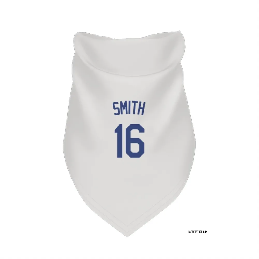 Los Angeles Dodgers Will Smith White Pet Bandana for Dog & Cat
