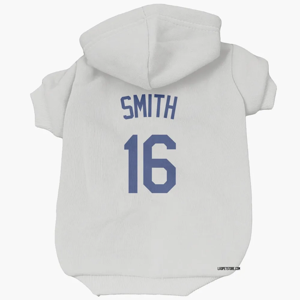 Los Angeles Dodgers Will Smith White Pet Hoodie for Dog & Cat
